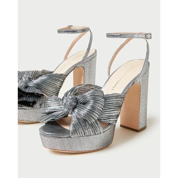 LOEFFLER RANDALL Natalia Pleated Platform Bow Heel - 7.5 - Picture 1 of 5
